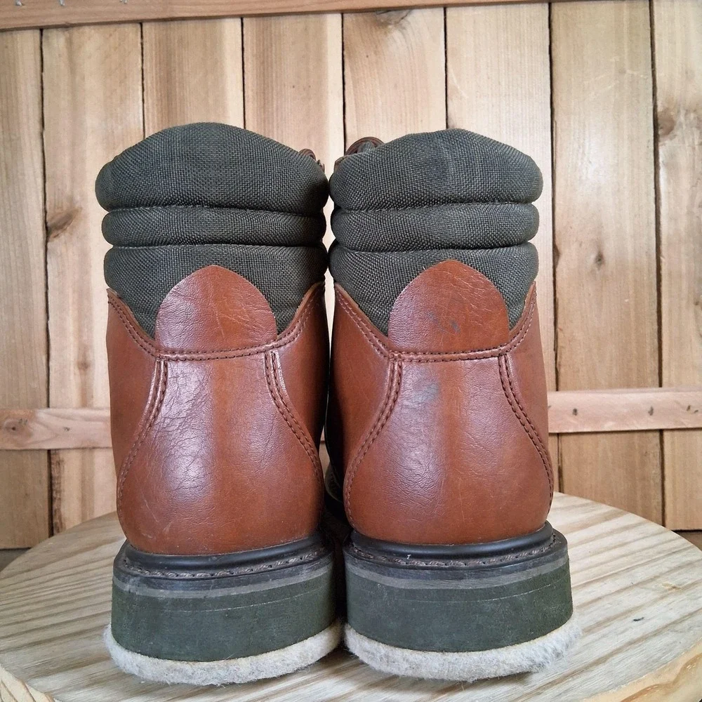 Simms Freestone Wading Boots Mens 9 Brown Leather Felt Sole Fly Fishing Non-Slip